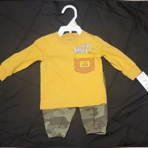 Carter's 2-Piece Little Builder Tee & Camo Jogger Set